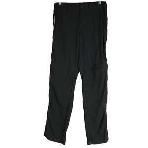 Mountain Hardwear Mens Convertable Zip Off Cargo Pants Dark Gray Size 28 38